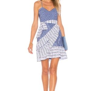 Brooklyn Striped Ruffle Dress